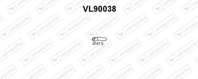 Tubo de escape VENEPORTE VL90038