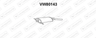 Silenciador posterior Vw GOLF I Cabriolet