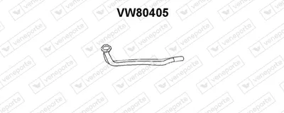 Tubo de escape VENEPORTE VW80405