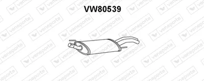Silenciador posterior Vw GOLF III