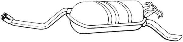 Silenciador posterior Mercedes-Benz 124 Coupe · Mercedes-Benz 124 Saloon · Mercedes-Benz E-CLASS