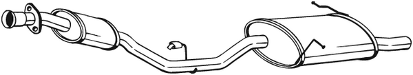 Silenciador posterior Bmw 3 Compact