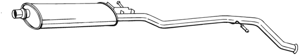 silenciador del medio Peugeot 406 · Peugeot 406 Break · Peugeot 406 Coupe