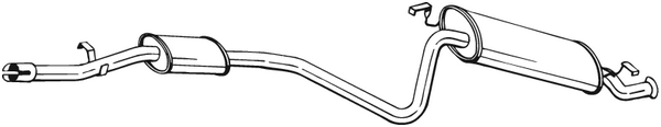 Silenciador posterior Fiat SEICENTO / 600 · Fiat SEICENTO / 600 Hatchback Van