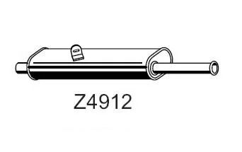 Tubo de escape XXLMARMITTEITALIANE Z4912