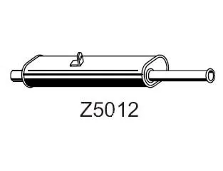 Tubo de escape XXLMARMITTEITALIANE Z5012