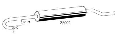 Silenciador central/posterior XXLMARMITTEITALIANE Z5992