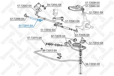 Rótula barra de acoplamiento Mitsubishi L200