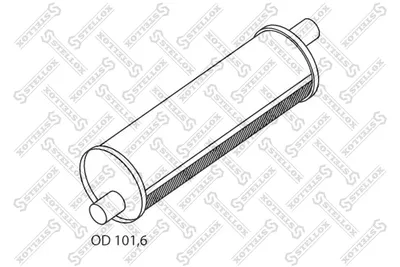 Silenciador central/posterior STELLOX 82-03080-SX