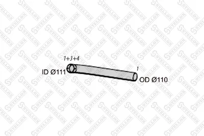Tubo de escape STELLOX 82-03569-SX