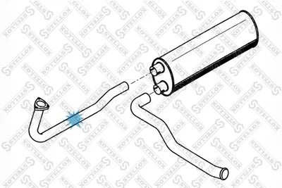 Tubo de escape STELLOX 82-03665-SX