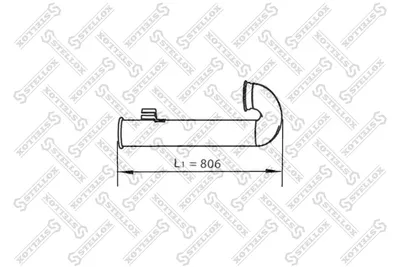 Tubo de escape STELLOX 82-03759-SX