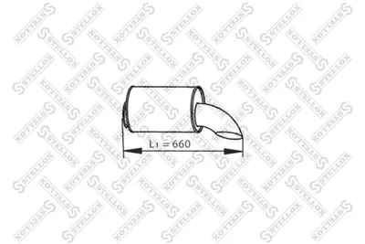 Tubo de escape STELLOX 82-03771-SX