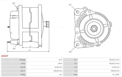 Alternador AS-PL A0447