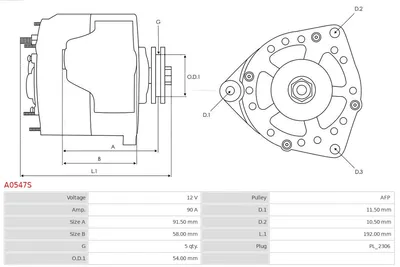 Alternador Smart FORTWO Coupe · Smart FORTWO Cabrio