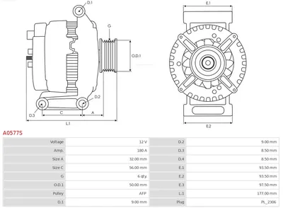 Alternador Mercedes-Benz E-CLASS · Mercedes-Benz E-CLASS T-Model · Mercedes-Benz C-CLASS
