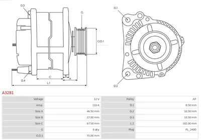 Alternador Renault MEGANE I Coach · Renault MEGANE I Cabriolet · Renault KANGOO