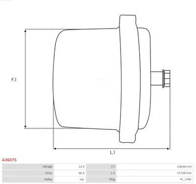 Alternador AS-PL A3607S