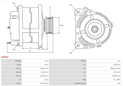 Alternador Mitsubishi PAJERO II · Mitsubishi PAJERO II Canvas Top