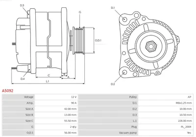 Alternador Mazda 323 F IV · Mazda 323 C IV · Mazda 323 S IV