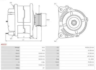 Alternador AS-PL A5222