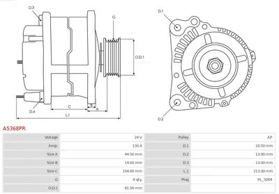 Alternador AS-PL A5368PR