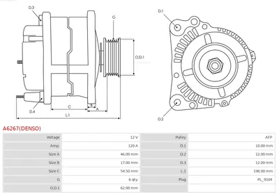 Alternador Alfa Romeo 156 · Alfa Romeo 166 · Alfa Romeo 156 Sportwagon