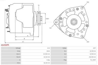 Alternador Alfa Romeo 159 · Alfa Romeo 159 Sportwagon · Fiat STILO