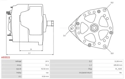 Alternador AS-PL A9351S