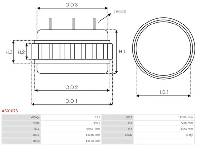 Estátor, generador AS-PL AS0107S