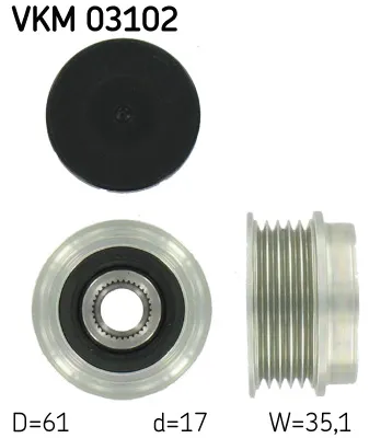 Rueda libre alternador Audi A4 B5 · Audi A6 C5 · Audi A6 C5 Avant