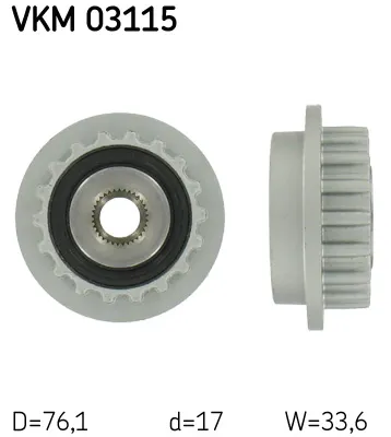 Rueda libre alternador Vw PHAETON · Vw TOUAREG · Vw MULTIVAN T5