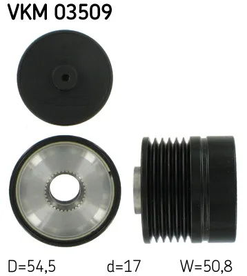 Rueda libre alternador Alfa Romeo MITO · Fiat GRANDE PUNTO · Fiat PUNTO EVO