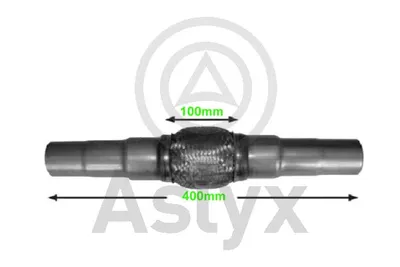 Unión flexible, escape Aslyx AS-200656