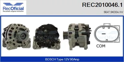Alternador Seat IBIZA IV · Seat IBIZA IV SC · Vw POLO V