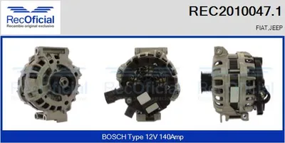Alternador Jeep RENEGADE SUV · Fiat 500X
