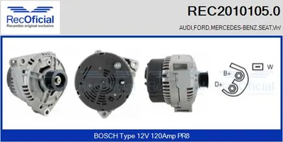 Alternador Mercedes-Benz 124 Saloon · Mercedes-Benz 124 T-Model · Mercedes-Benz SL