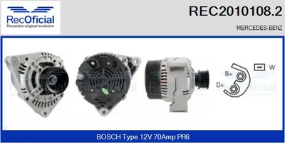 Alternador Mercedes-Benz 124 Coupe · Mercedes-Benz 124 Saloon · Mercedes-Benz 124 T-Model