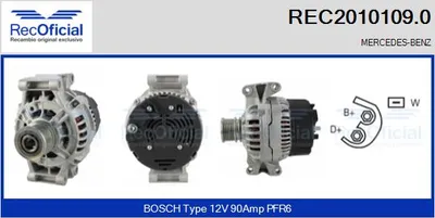 Alternador Mercedes-Benz C-CLASS · Mercedes-Benz SPRINTER 2-t Platform/Chassis · Mercedes-Benz VITO Bus