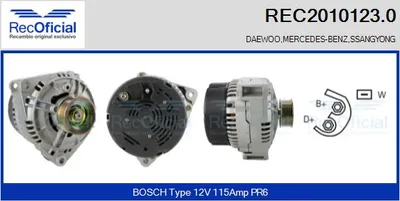 Alternador Mercedes-Benz 124 Coupe · Mercedes-Benz 124 Saloon · Mercedes-Benz 124 T-Model
