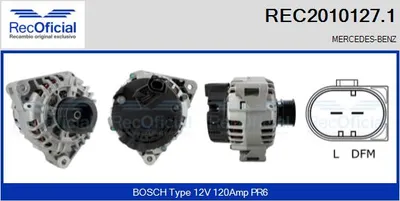 Alternador Mercedes-Benz E-CLASS · Mercedes-Benz E-CLASS T-Model · Mercedes-Benz C-CLASS