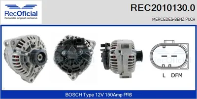 Alternador Mercedes-Benz G-CLASS · Mercedes-Benz E-CLASS · Mercedes-Benz E-CLASS T-Model