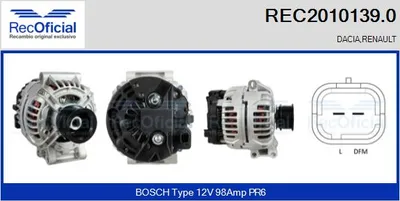 Alternador Renault LAGUNA I · Renault LAGUNA I Grandtour · Renault MEGANE I