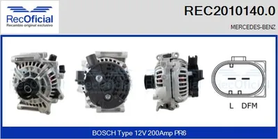 Alternador Mercedes-Benz E-CLASS · Mercedes-Benz E-CLASS T-Model