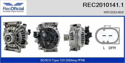 Alternador Mercedes-Benz S-CLASS · Mercedes-Benz C-CLASS Coupe · Mercedes-Benz E-CLASS