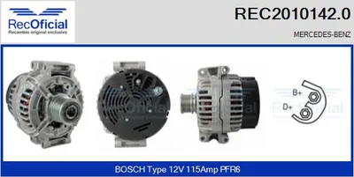 Alternador Mercedes-Benz C-CLASS · Mercedes-Benz SPRINTER 2-t Platform/Chassis · Mercedes-Benz E-CLASS