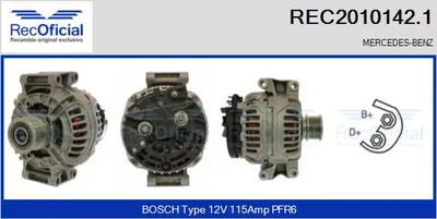 Alternador Mercedes-Benz C-CLASS · Mercedes-Benz SPRINTER 2-t Platform/Chassis · Mercedes-Benz E-CLASS