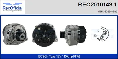 Alternador Mercedes-Benz VITO Bus · Mercedes-Benz VITO Van · Mercedes-Benz V-CLASS