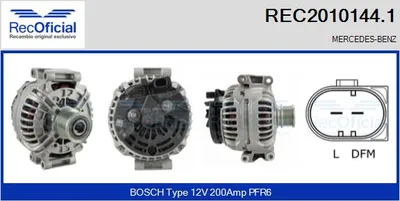 Alternador Mercedes-Benz VIANO · Mercedes-Benz VITO Bus · Mercedes-Benz VITO / MIXTO Van