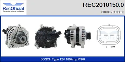 Alternador Peugeot 607 · Peugeot 407 · Peugeot 407 SW